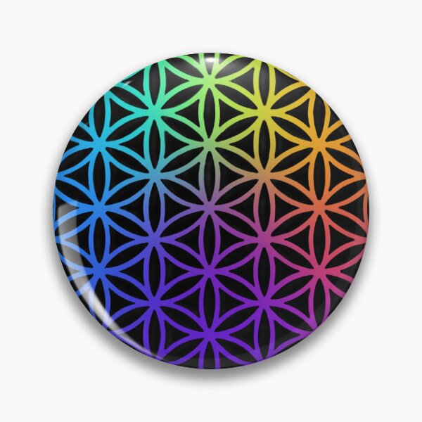 Item preview, Colorful flower of life, scared geometry, zen life  designed and sold by hollycooper.