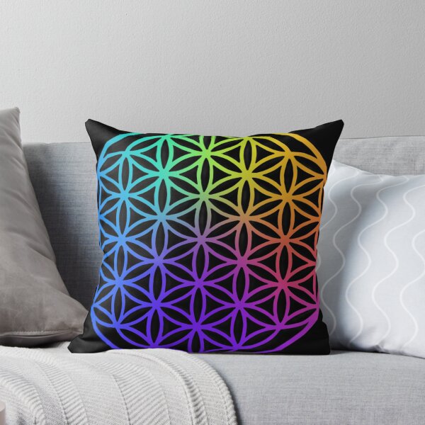 Item preview, Colorful flower of life, scared geometry, zen life  designed and sold by hollycooper.