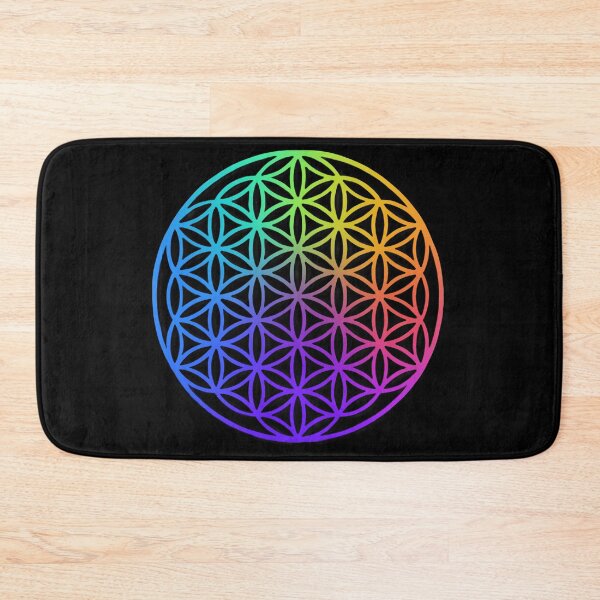 Item preview, Colorful flower of life, scared geometry, zen life  designed and sold by hollycooper.