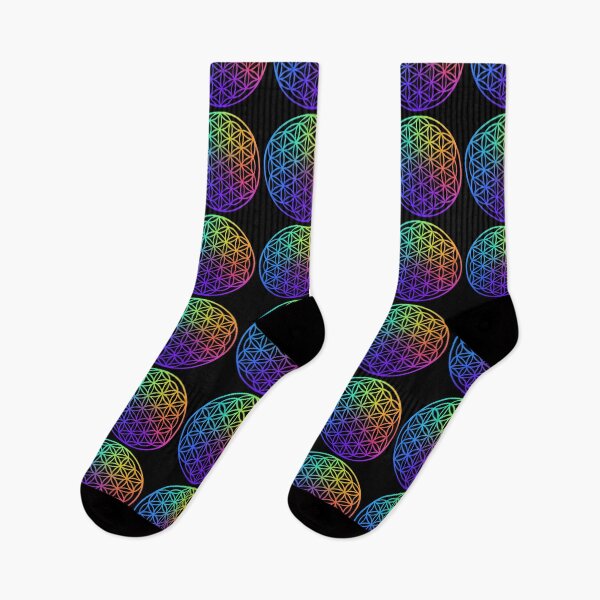 Item preview, Colorful flower of life, scared geometry, zen life  designed and sold by hollycooper.