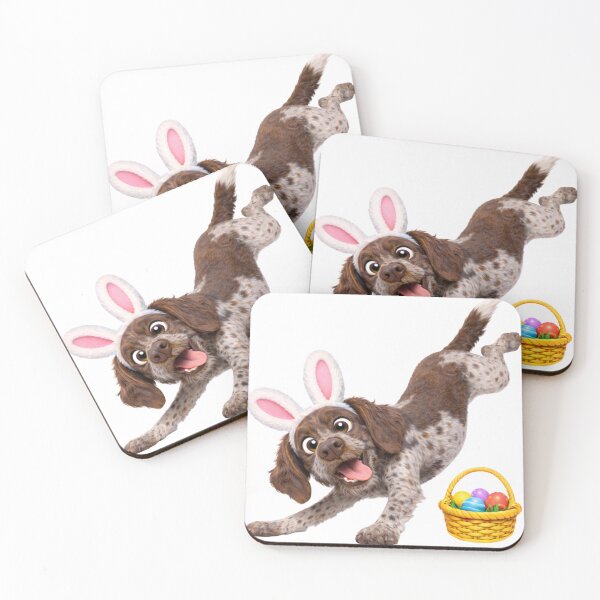 Item preview, Easter German Wirehaired Pointer designed and sold by Sillytoe.
