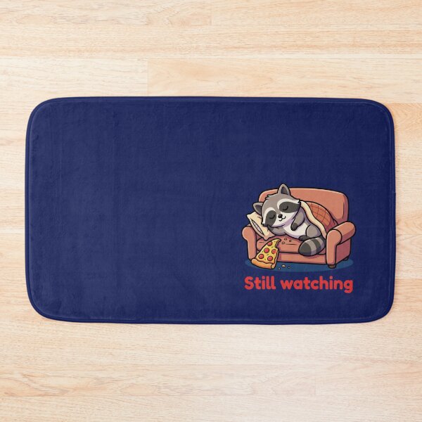 Item preview, Still Watching Lazy Raccoon with Pizza designed and sold by WildCute.