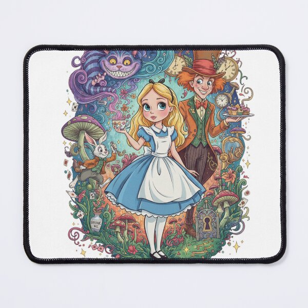 Item preview, Curiouser and Curiouser - Vintage Literary Wonderland Art designed and sold by LEANBOY.