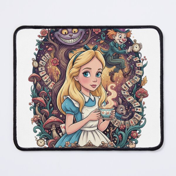 Item preview, Curiouser and Curiouser - Vintage Literary Wonderland Art designed and sold by LEANBOY.