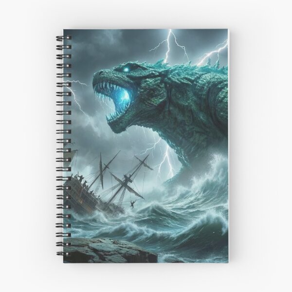 Item preview, Colossal Leviathan Sea Monster - Epic Ocean Storm & Shipwreck designed and sold by TheRichGallery.
