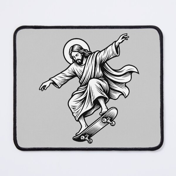 Item preview, Jesus Christ Skateboarding - Skater Satire designed and sold by WAMTEES.