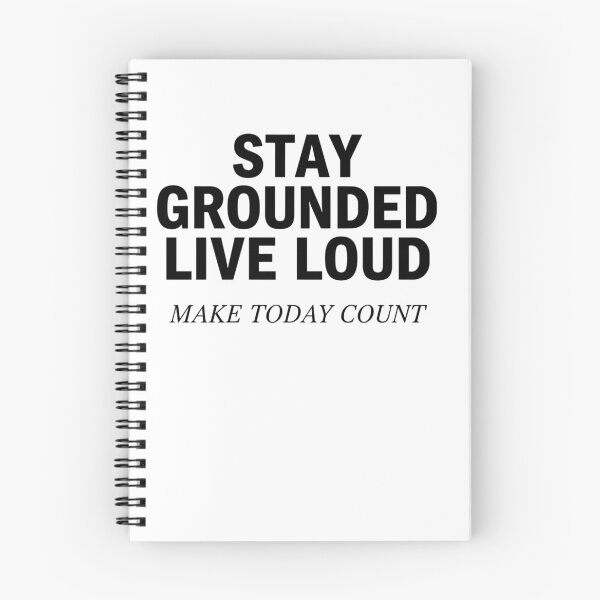 Item preview, Stay Grounded Live Loud: Motivational Typography Design designed and sold by Evaevonechi.