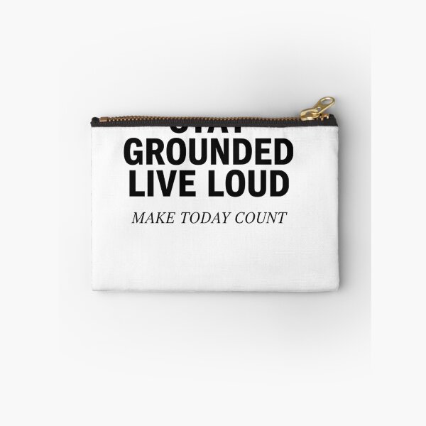 Item preview, Stay Grounded Live Loud: Motivational Typography Design designed and sold by Evaevonechi.