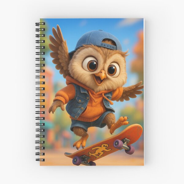 Item preview, Skater Owl 2 designed and sold by Sillytoe.