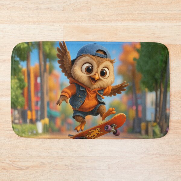 Item preview, Skater Owl 2 designed and sold by Sillytoe.