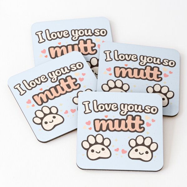 Item preview, I Love You So Mutt – Cute Dog Lover Pun designed and sold by prissipix.