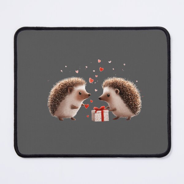 Item preview, Hedgehogs exchanging gifts designed and sold by MendaciousMina.