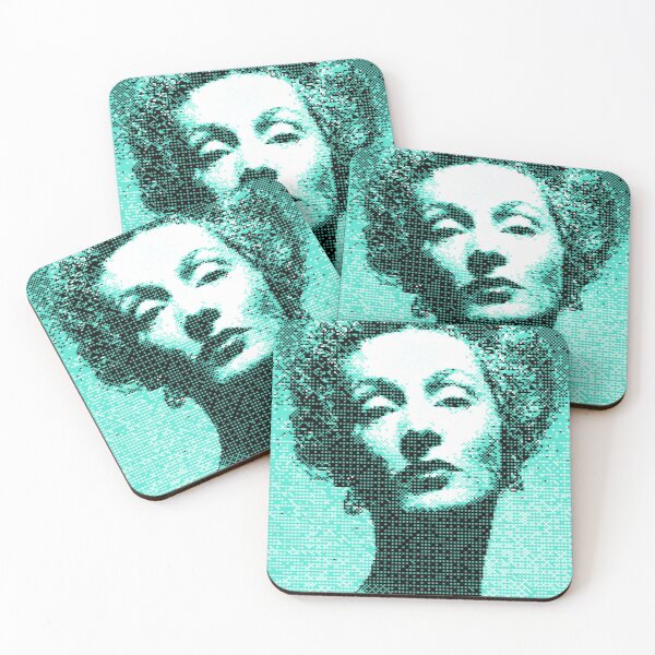 Item preview, Green Monochrome Expressive Female Portrait designed and sold by Lotostuff.