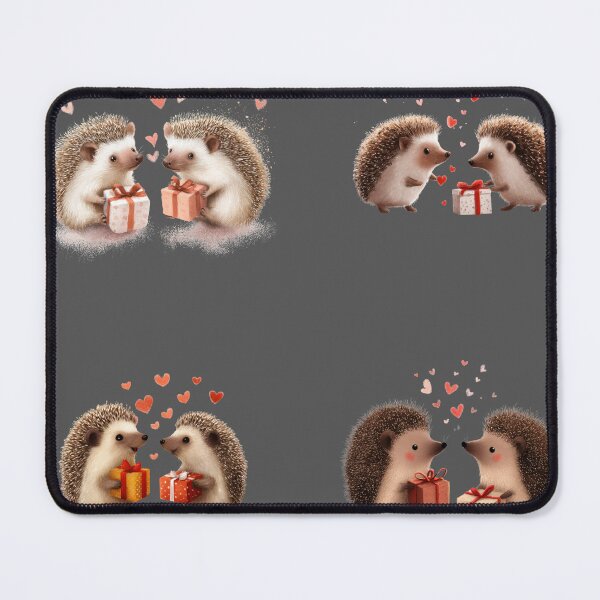 Item preview, Mini Hedgehogs exchanging gifts sticker pack designed and sold by MendaciousMina.