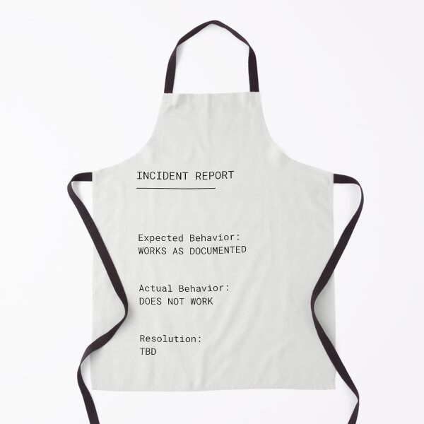 Item preview, Incident Report – Expected vs Actual Behavior | Developer Humor designed and sold by PXEpic.