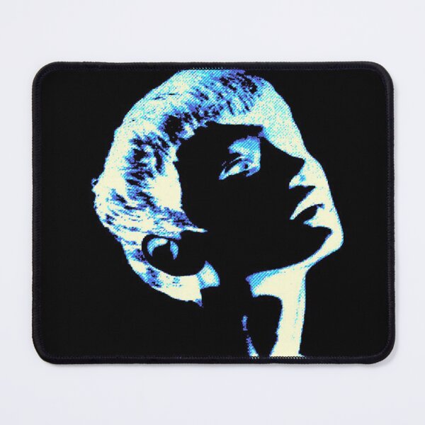 Item preview, Blue Monochrome Expressive Female Portrait designed and sold by Lotostuff.