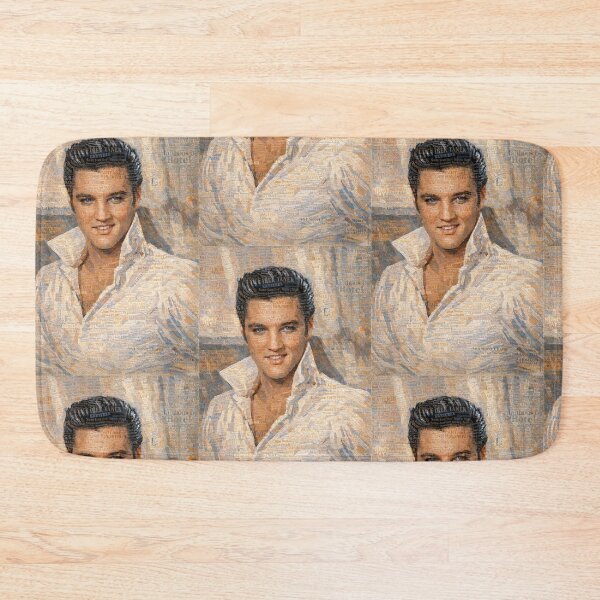 Item preview, Elvis Presley portrait in words and letters  designed and sold by LuluLeb.