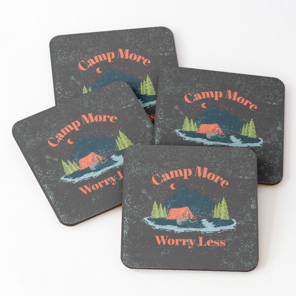 Item preview, Camp More, Worry Less designed and sold by Tikentak.