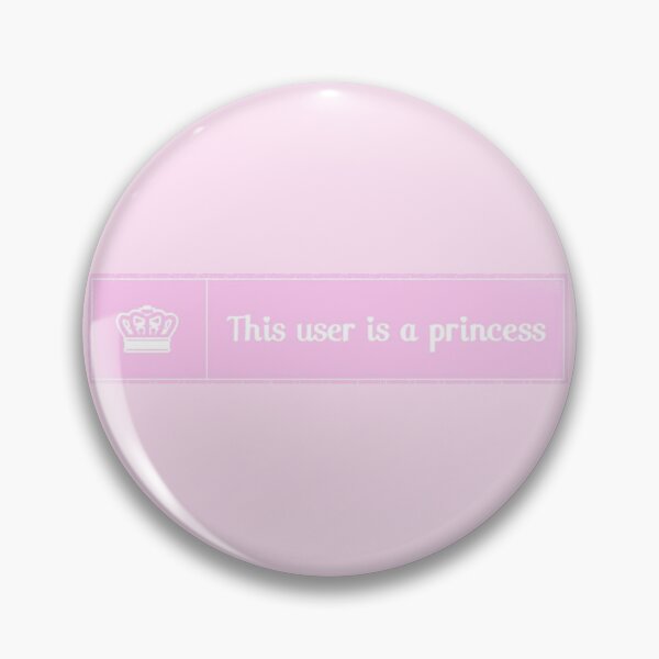Item preview, pink cutesy girly girl sticker - user is a princess designed and sold by inainart.