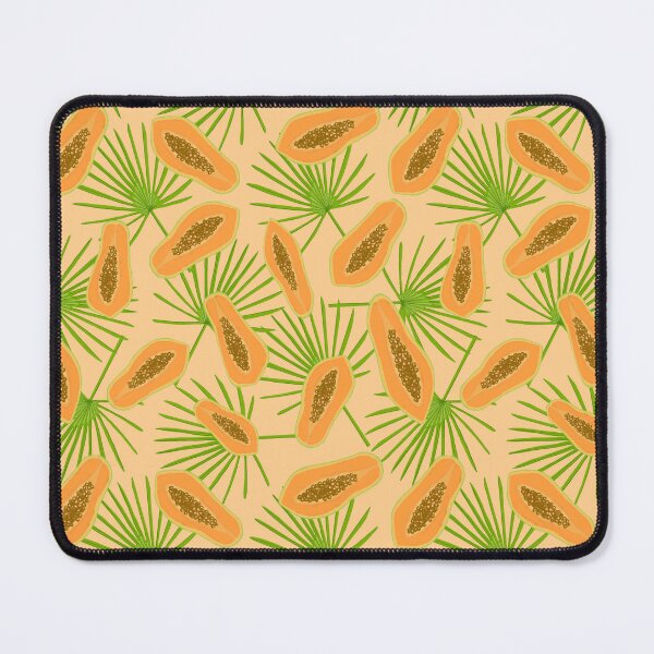 Item preview, Papaya palm repeat pattern designed and sold by Thursday-Child.