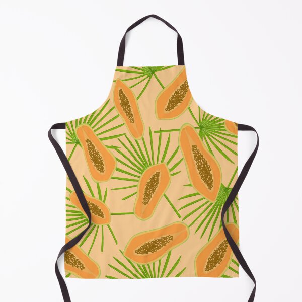 Item preview, Papaya palm repeat pattern designed and sold by Thursday-Child.