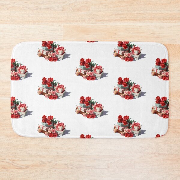 Item preview, Retro stack of gifts with roses designed and sold by MendaciousMina.