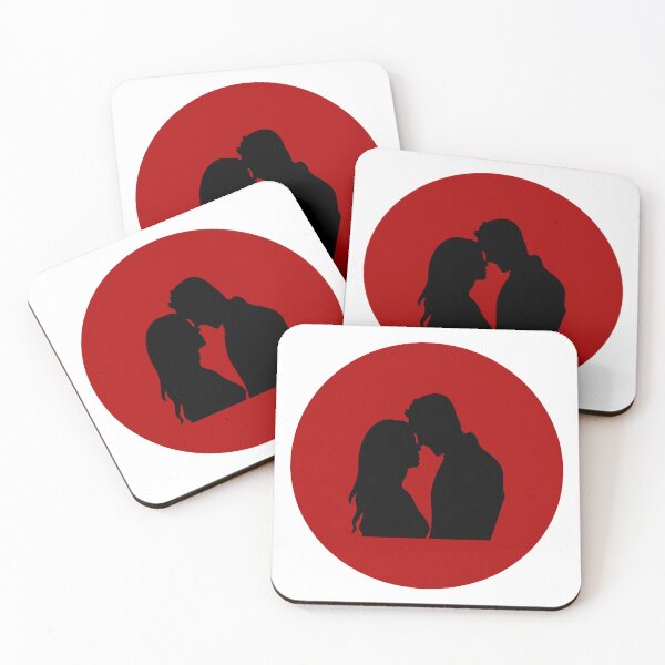 Item preview, Intimate Couple Silhouette Under Red Moon designed and sold by Theselinara.