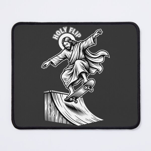 Item preview, Holy Flip Jesus Christ Skateboarding Satire designed and sold by WAMTEES.