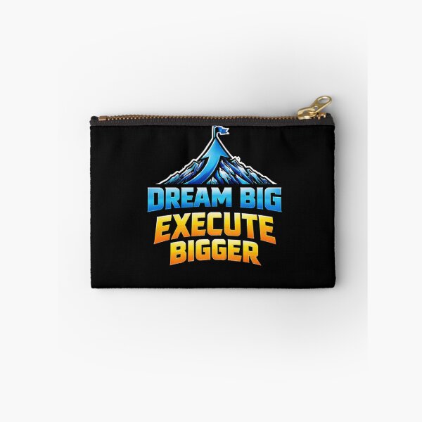 Item preview, Dream Big Execute Bigger T-Shirt – Bold Motivation Mountain Graphic Tee designed and sold by RALYSHOP.