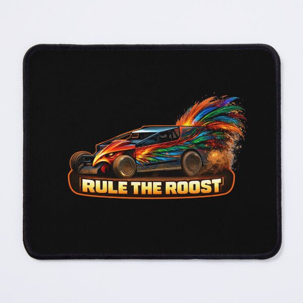 Item preview, Rule The Roost – Flaming Rooster Modified Dirt Car designed and sold by MACodDesigns.