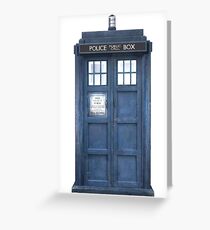 Dr. Who Tardis Greeting Card
