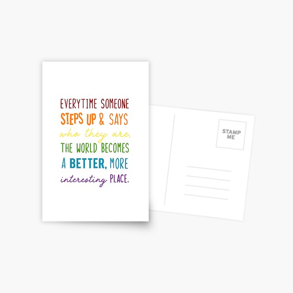 Captain Holt LGBTQ+ Quote Postcard