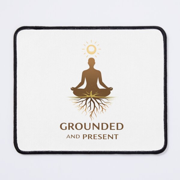 Item preview, “Grounded and Present – Minimal Meditation & Mindfulness Design” designed and sold by RALYSHOP.