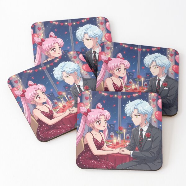 Item preview, ChibiUsa and Helios on a Valentine's Date designed and sold by Solace Sparkles.