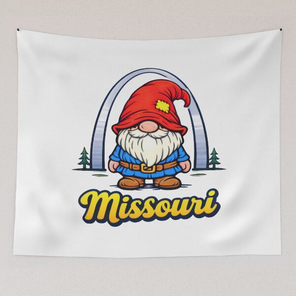 Item preview, Missouri Gnome Under the Gateway Arch Illustration designed and sold by Moriarty's Digital Visions.