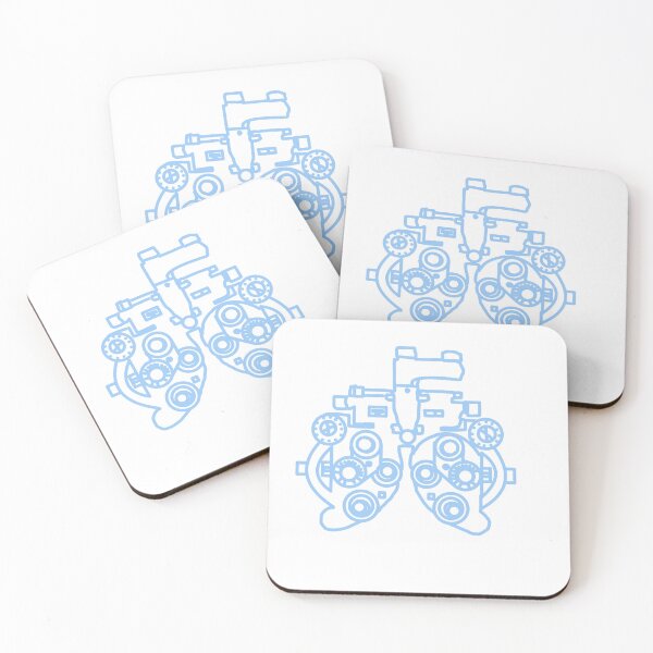 Item preview, Light blue phoropter line drawing designed and sold by sammwint.