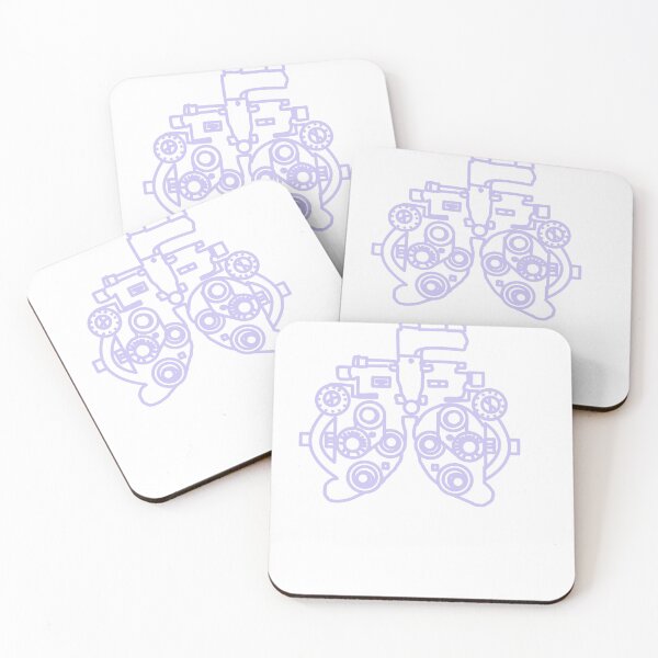 Item preview, Lavender purple phoropter line drawing designed and sold by sammwint.