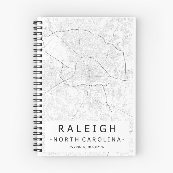 Item preview, Minimalist map of Raleigh, NC (portrait) designed and sold by sweetmaps.
