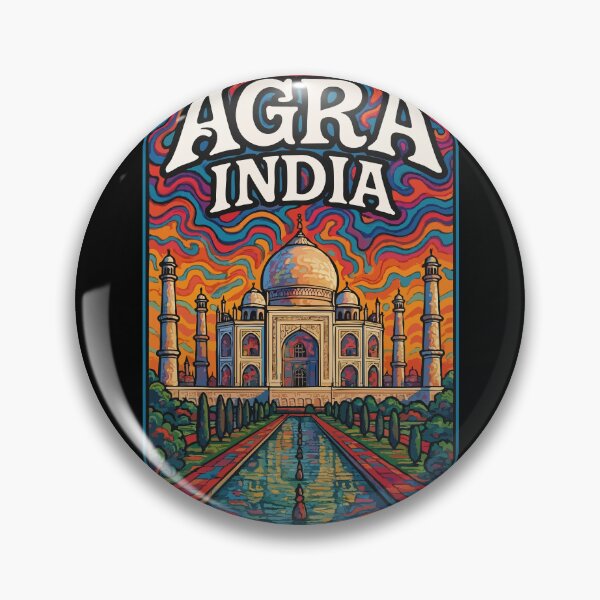 Item preview, Agra India Trippy Art Travel designed and sold by TomFrontierArt.