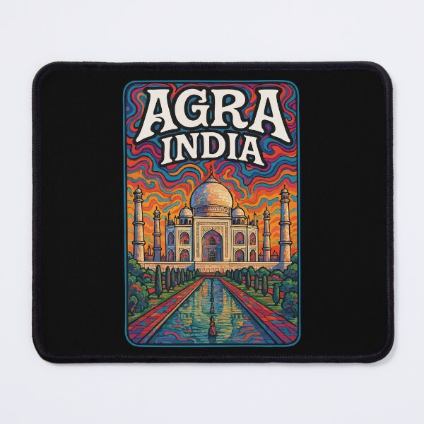 Item preview, Agra India Trippy Art Travel designed and sold by TomFrontierArt.
