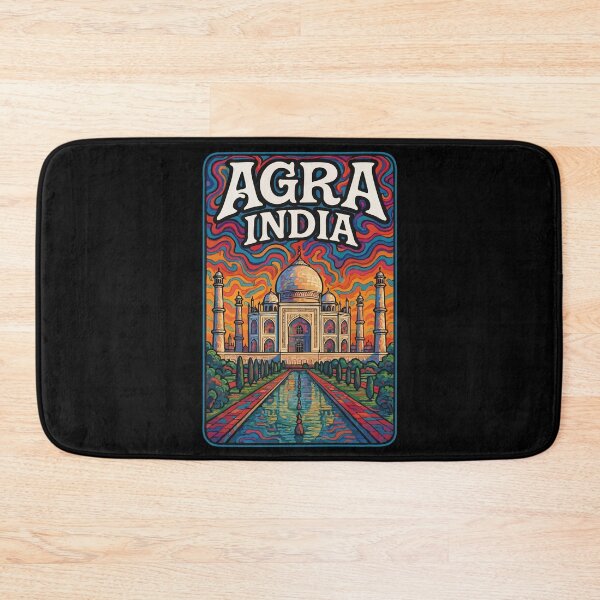 Item preview, Agra India Trippy Art Travel designed and sold by TomFrontierArt.