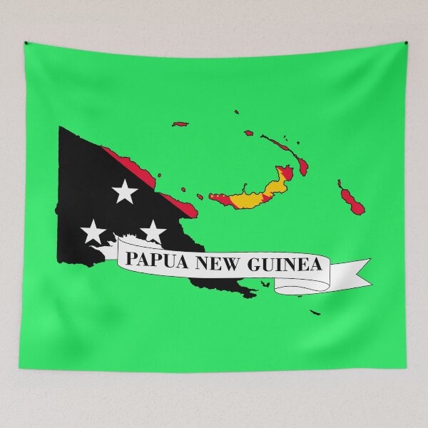 Item preview, Map of the flag of Papua New Guinea designed and sold by visual adventures.