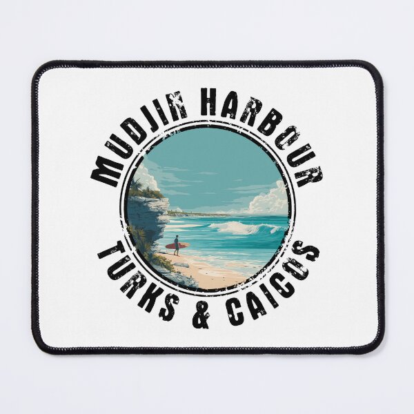 Item preview, Mudjin Harbour - Turks And Caicos (with Black Lettering) designed and sold by VelvetRoom.