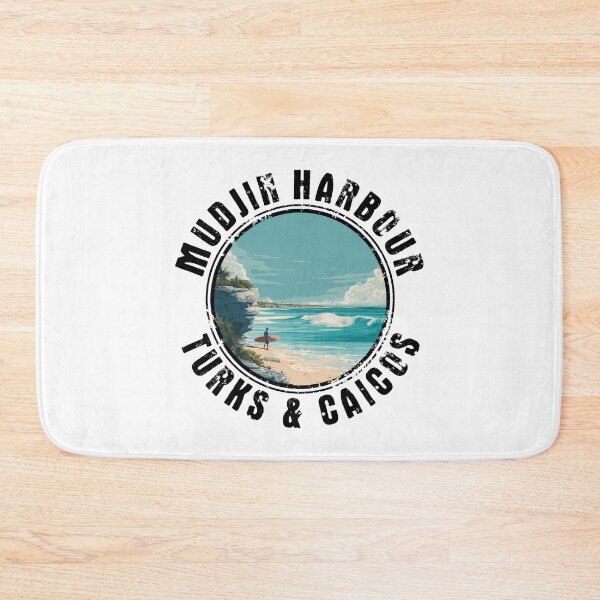 Item preview, Mudjin Harbour - Turks And Caicos (with Black Lettering) designed and sold by VelvetRoom.
