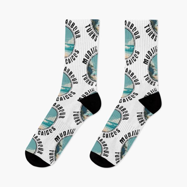 Item preview, Mudjin Harbour - Turks And Caicos (with Black Lettering) designed and sold by VelvetRoom.