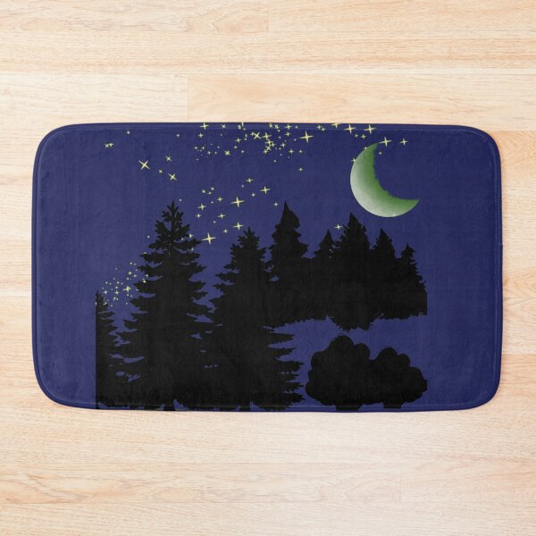 Item preview, Dark Blue Landscape – Minimalist Blue Scenery, Calming Modern Artwork designed and sold by Versik-.