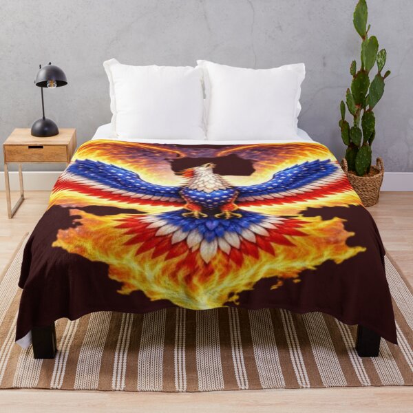 Item preview, Patriotic Phoenix Rising in Flames designed and sold by Create Nest.
