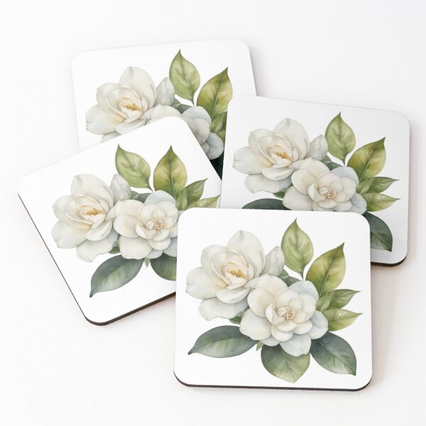 Item preview, Gardenia Watercolor Botanical Wall Art  designed and sold by sana designer.