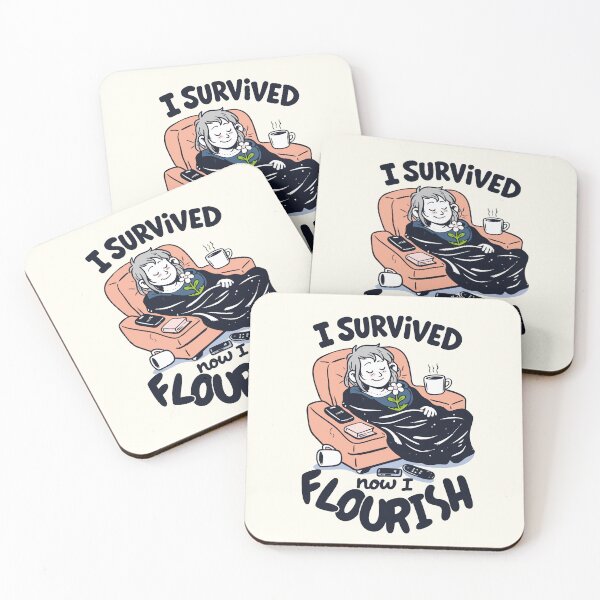 Item preview, I Survived Now I Flourish designed and sold by CamaleonDesigns.
