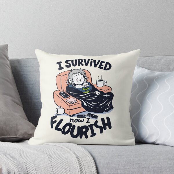 Item preview, I Survived Now I Flourish designed and sold by CamaleonDesigns.